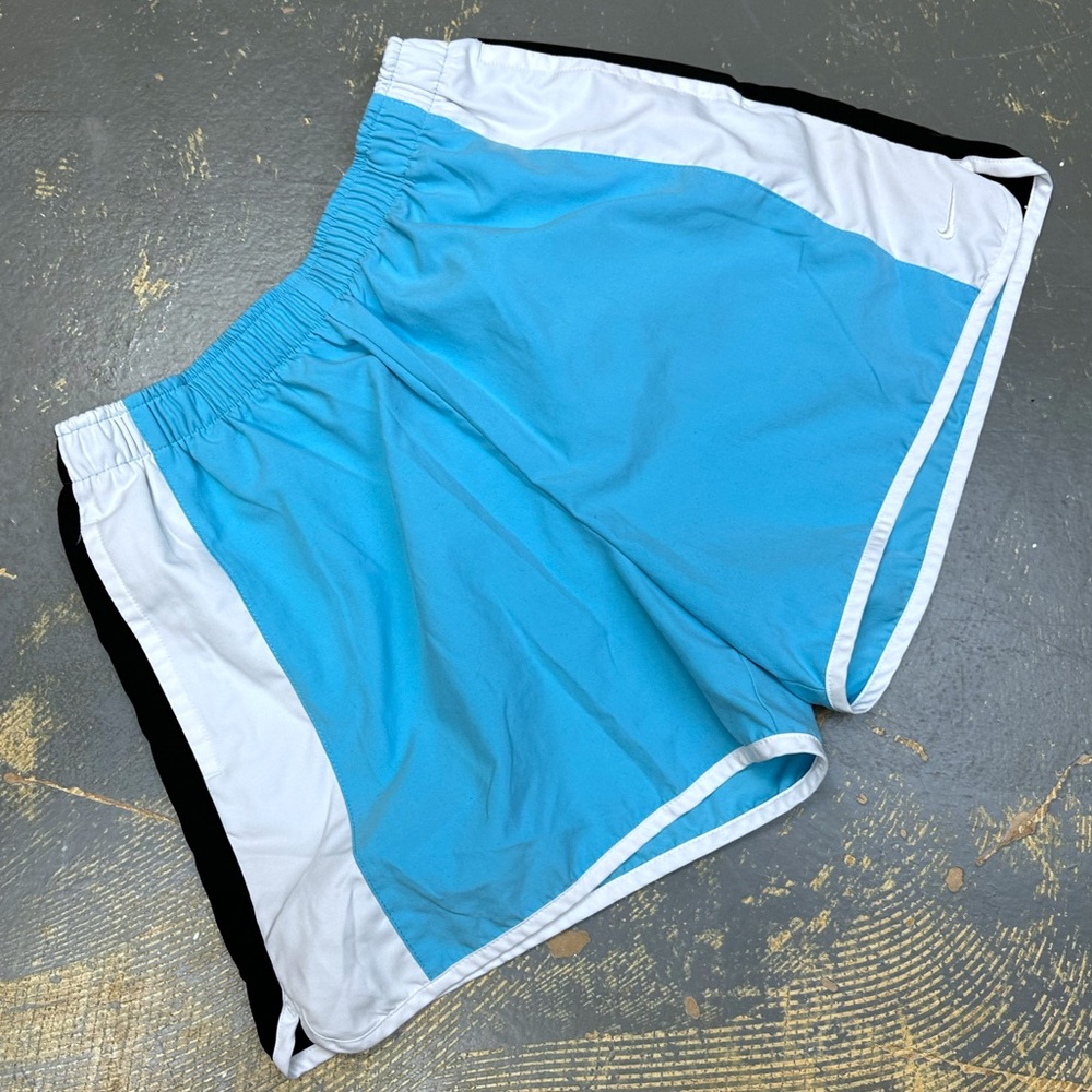 Nike 4’ Running Fitness Shorts Carolina Blue Workout Court Ace 208676-409 Medium